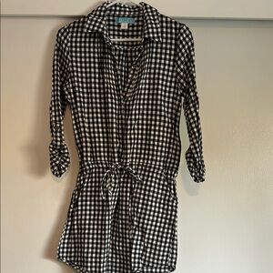 Black and White Checkered Dress